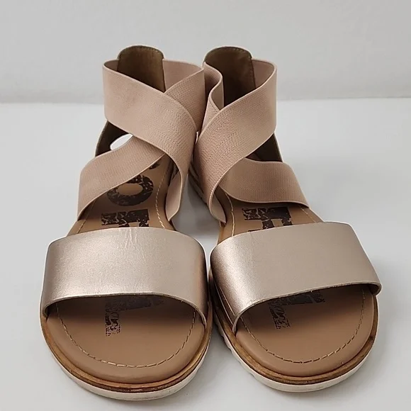 Sorel Ella II  Sandal Metallic Warm Gold - Picture 2 of 15